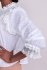 Blusa in cotone con pizzo
